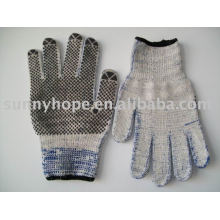 PVC-punktierter Handschuh für Maschine